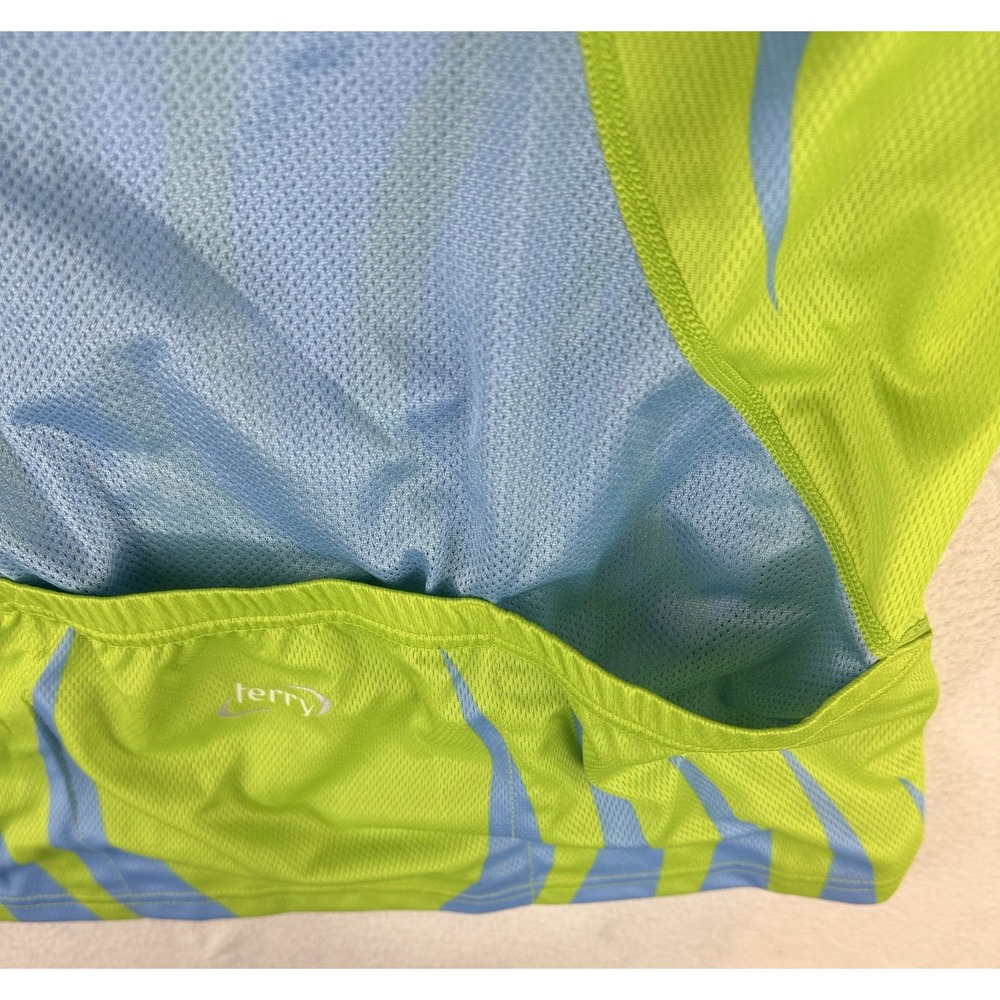 Terry Womens Lime Green & Blue Short Sleeve Cycling Jersey - Picture 10 of 10